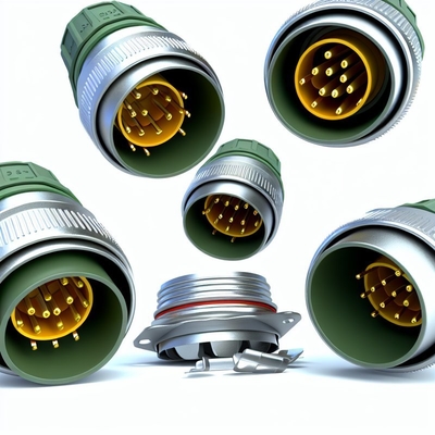 19 Conector de puxa e puxa de núcleo circular IP68 impermeável