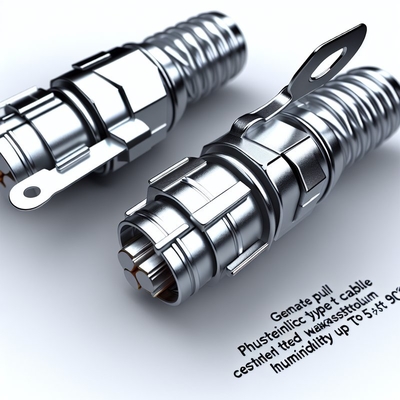 Conector de Cabo Push Pull com Insert PPS e Contato de Latão